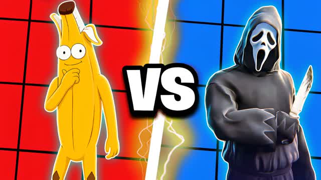 BANANITA VS GHOSTFACE⭐️RED VS BLUE🔴🔵
