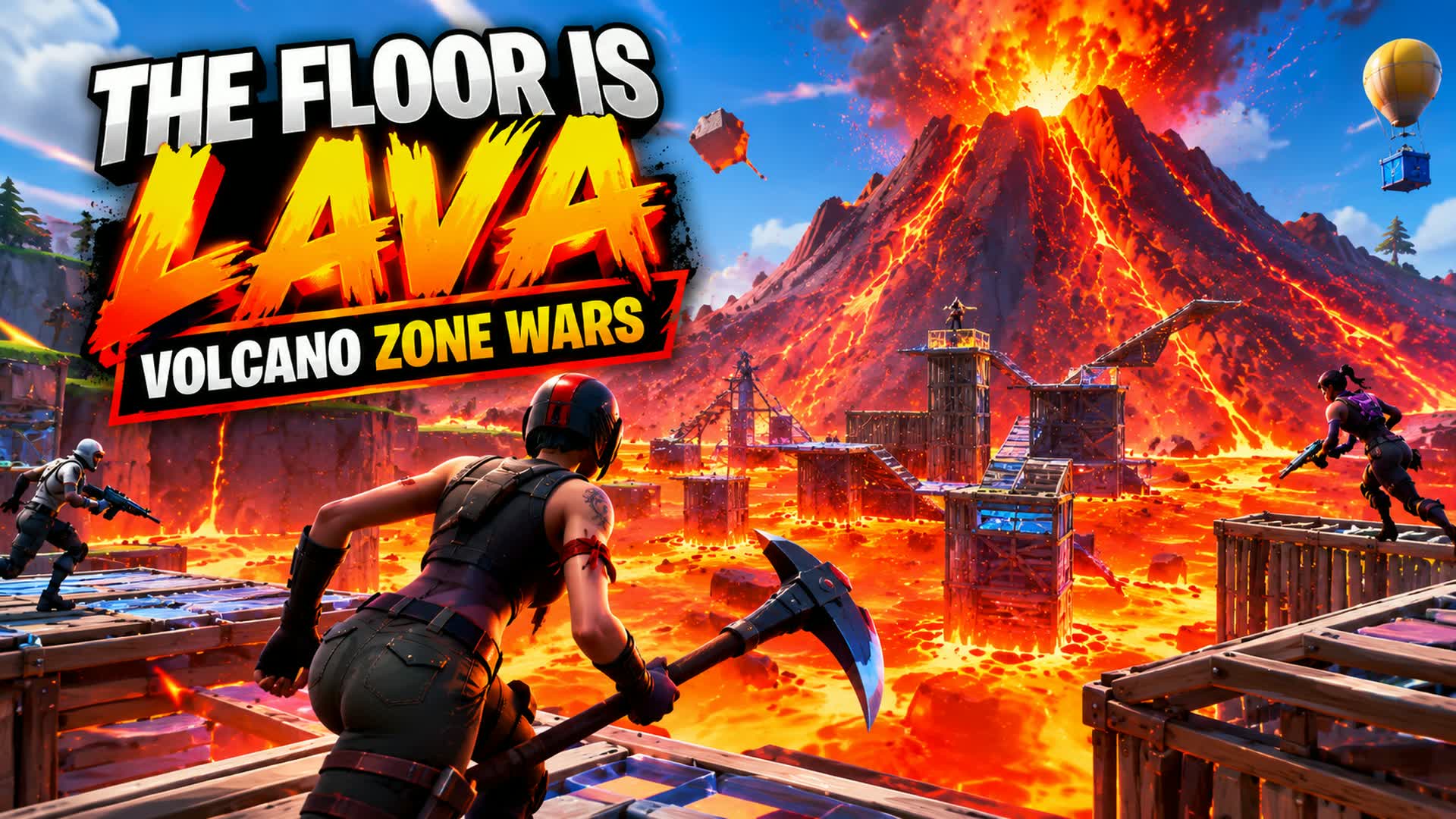 THE FLOOR IS LAVA - VOLCANO ZONE WARS