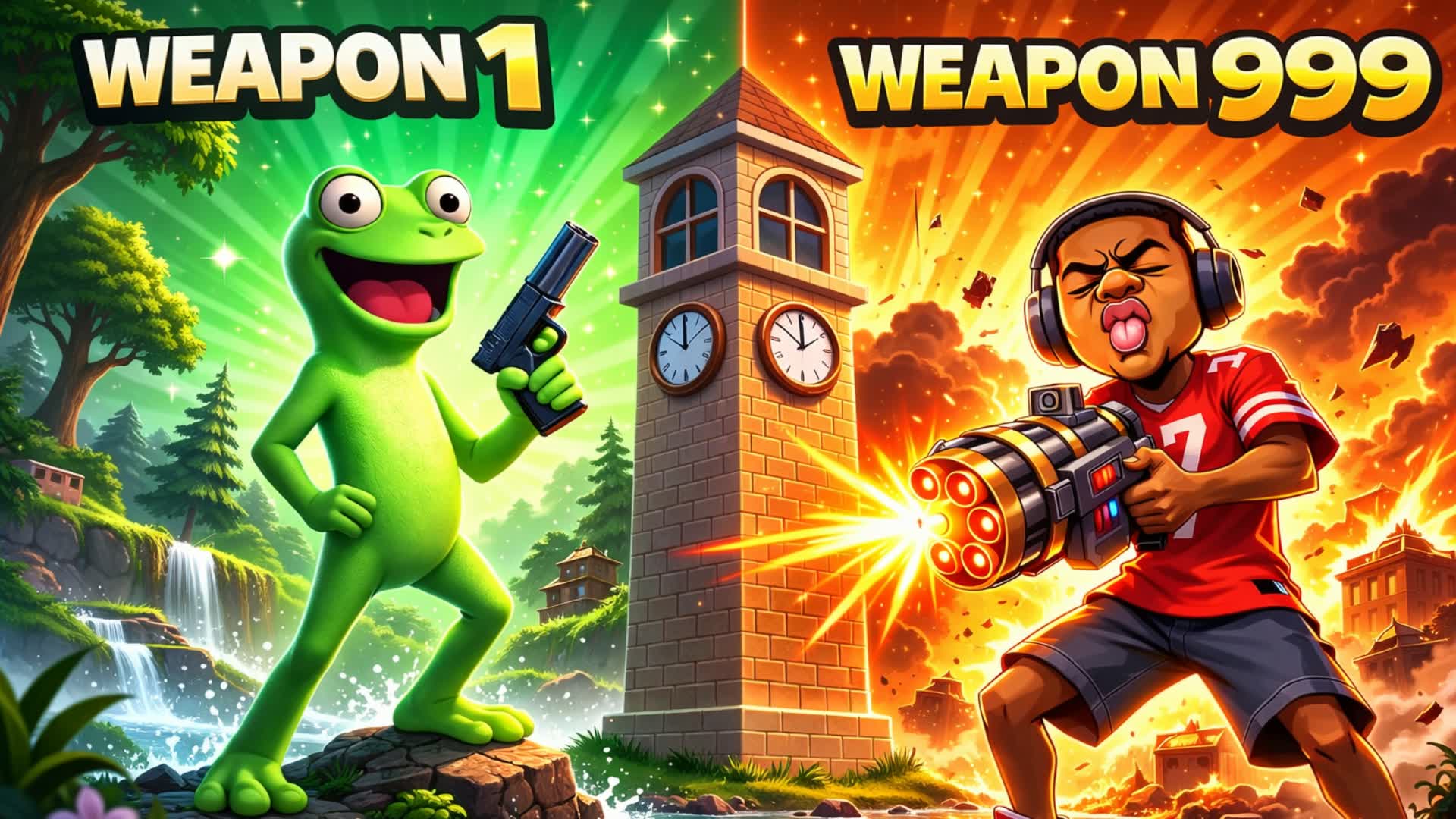 😎 SUPER GUN GAME 🔫AURA ONE SHOT LIZARD