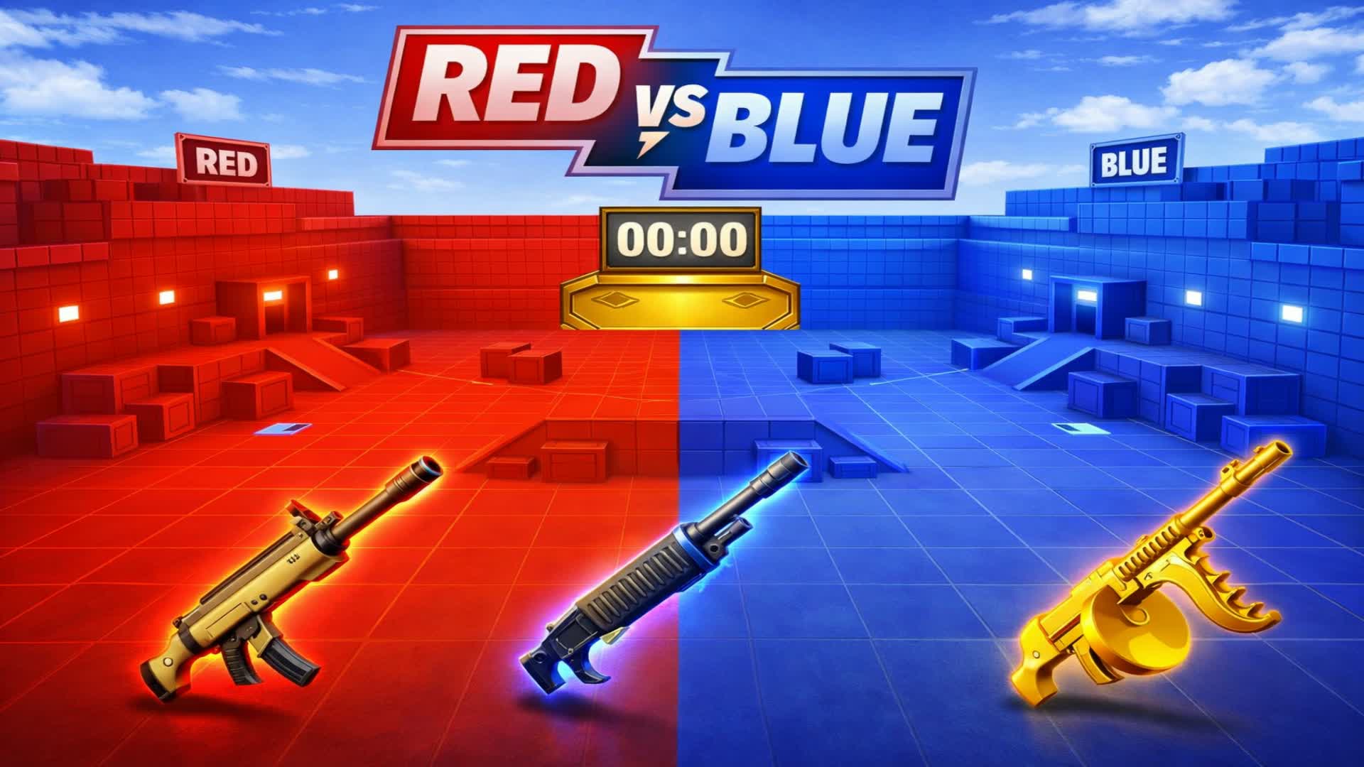 INCREDIBLE RED VS BLUE🔴🔵