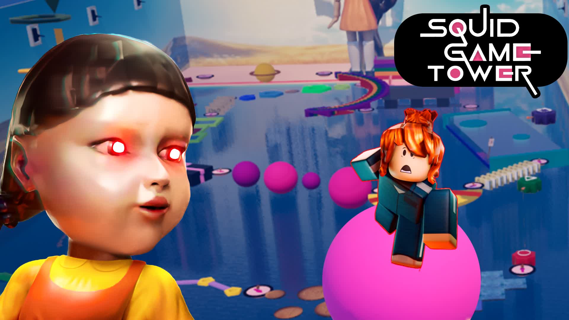 Squid game tower parkour octo game 5002 9362 4070 by outstanding