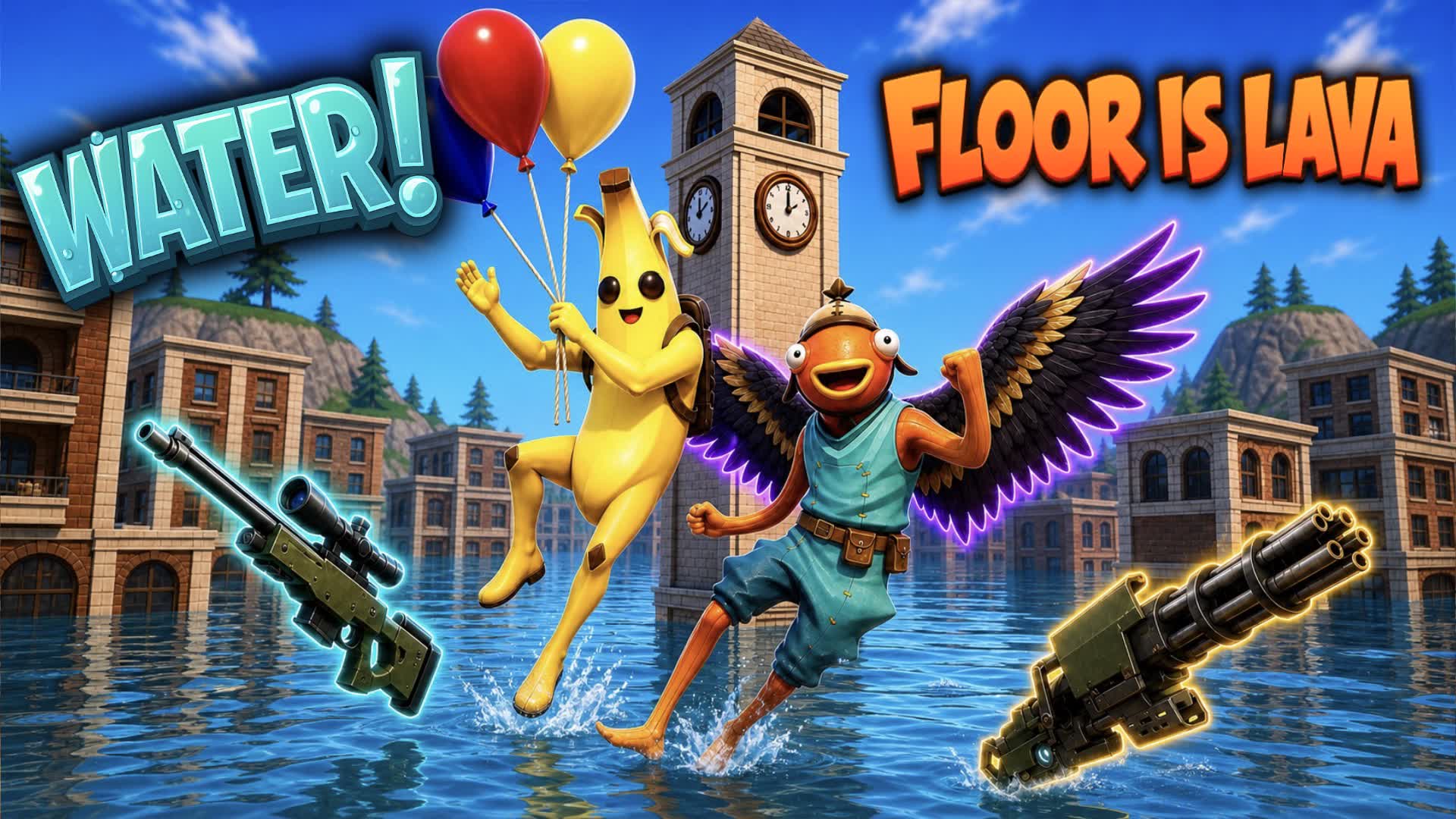 FLOOR IS WATER 💧 Swim or Sink 💧Flooded