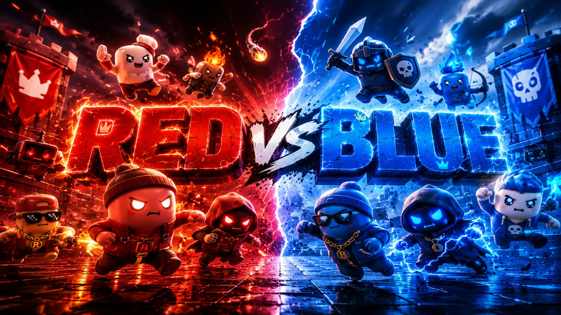 RED VS BLUE ULTRA PRO🔵🔴