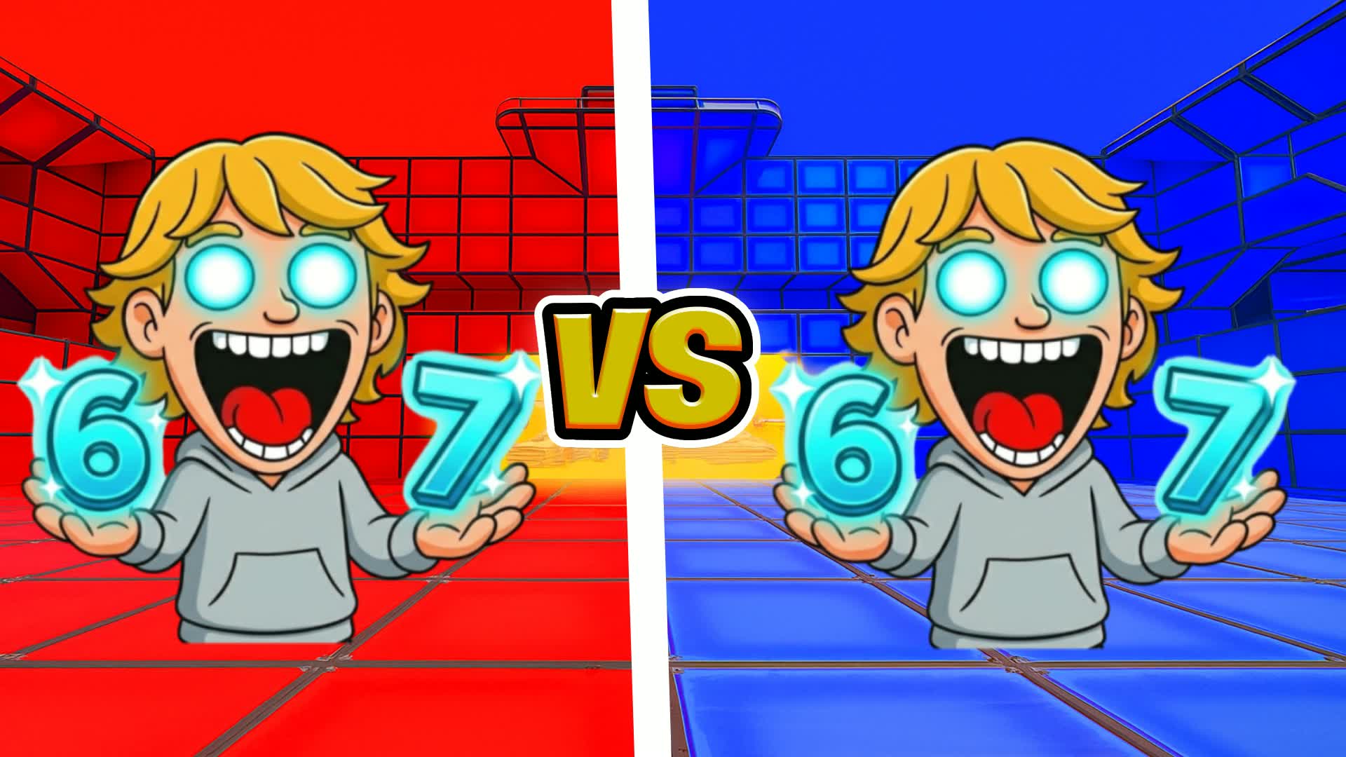 SUPER RED VS BLUE 🔴🔵6767