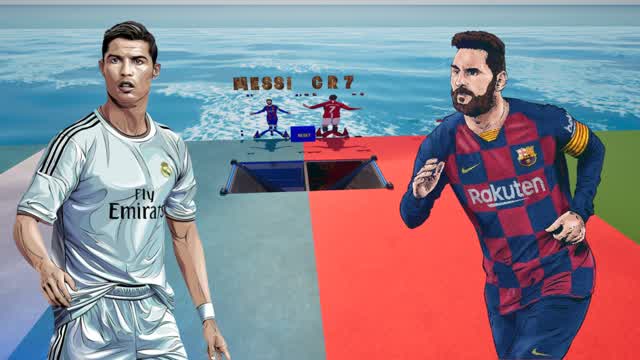 MESSI VS CR7 1V1 BUILD FIGHTS