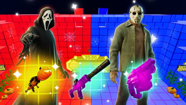 🎃HORROR HALLOWEEN RED VS BLUE 🔴🔵