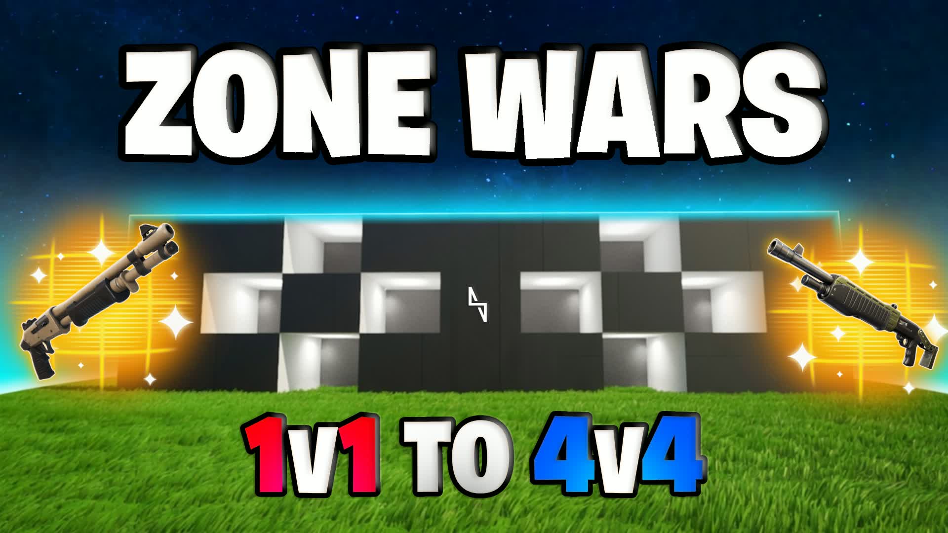 ZONE WARS (1V1 TO 4V4) 🇺🇸