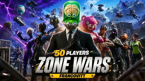 💤50 PLAYERS ZONE WARS💤
