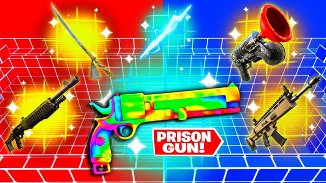 RED VS BLUE | PRISON GUN 🔴🔵