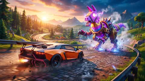 Llama-Zilla Kart Rampage