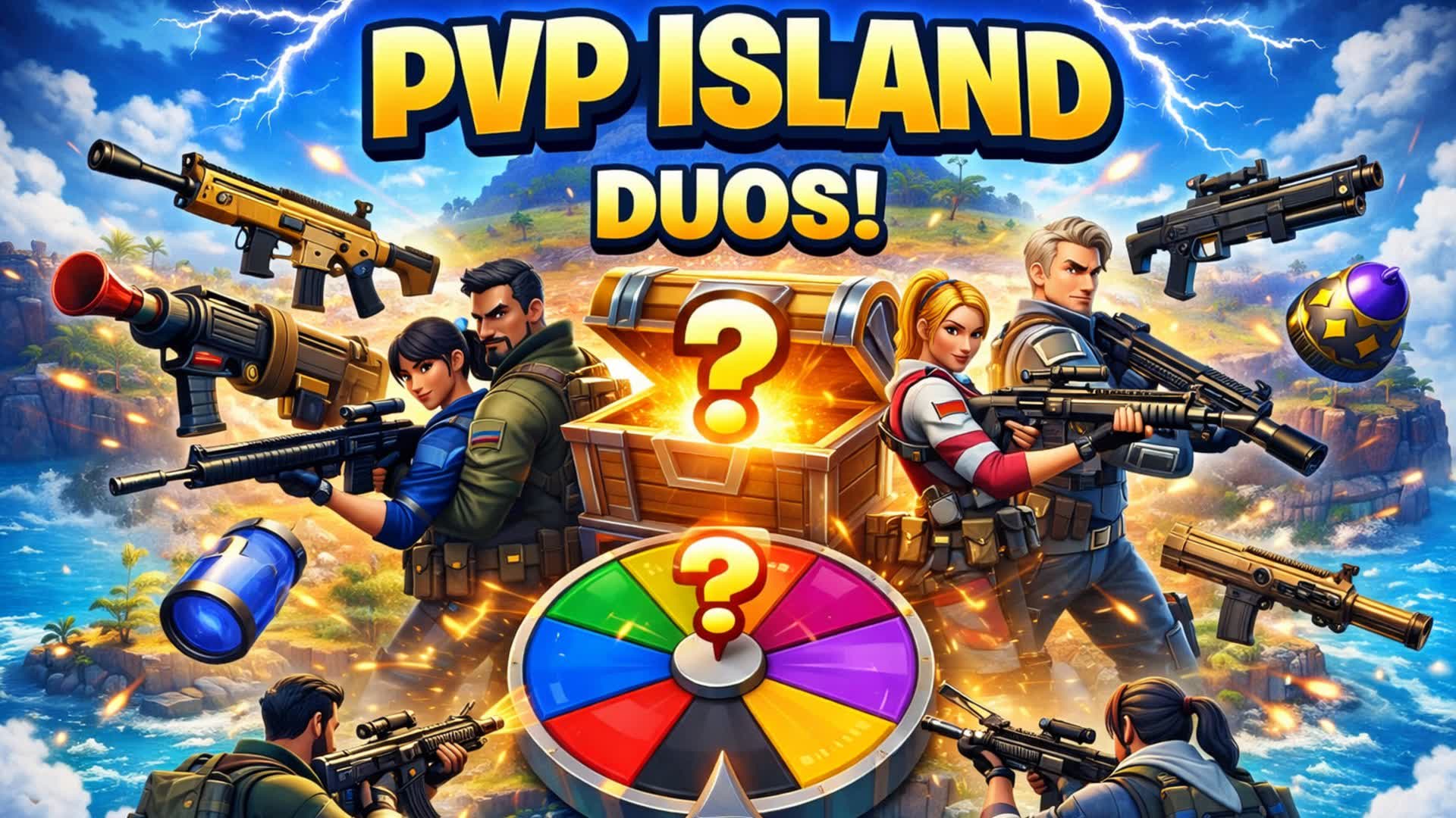 ランダムなPvP島デュオ