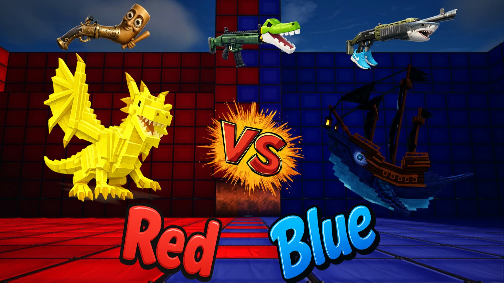 Big brian Red vs blue mythic arena