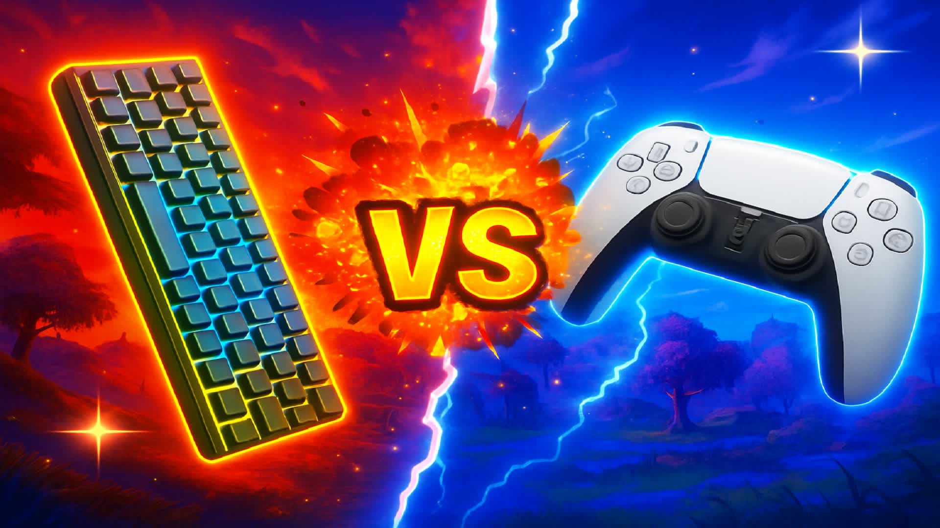 CONTROL vs KEYBOARD RED vs BLUE 🔴🔵