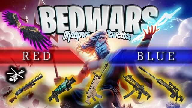 Capture 1 – OLYMPUS BEDWARS - RED vs BLUE