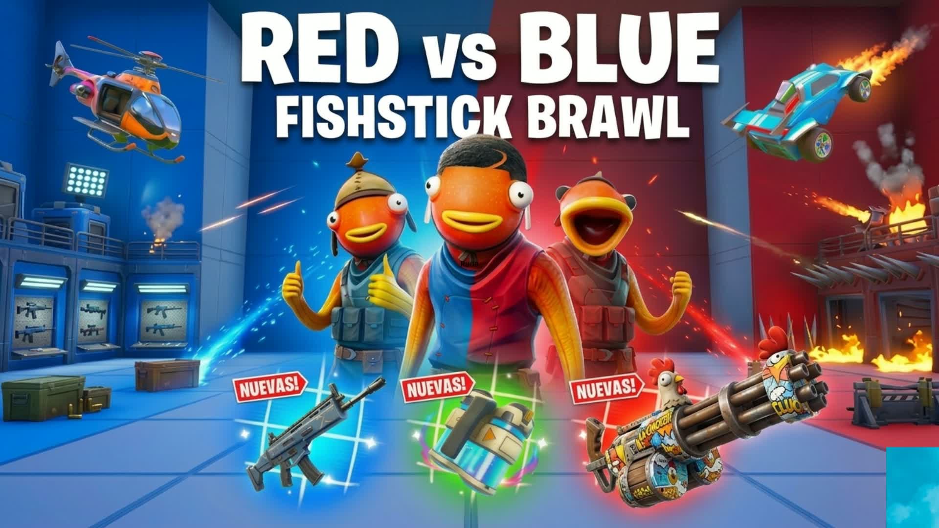 レッド対ブルーフィッシュスティック