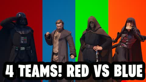 4 Teams! Red Vs Blue 💥