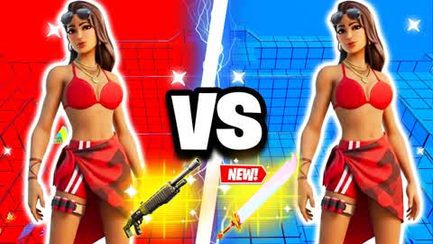 1V1V1 RED VS BLUE 🔴🔵