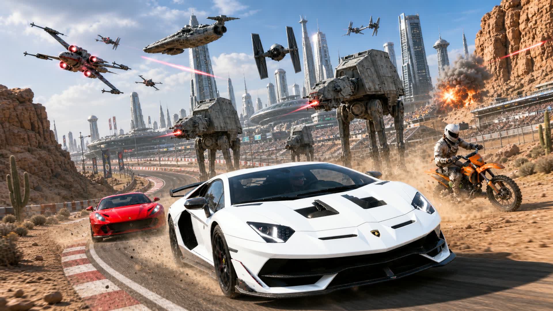 STAR WARS 砂漠のドライブ🚗
