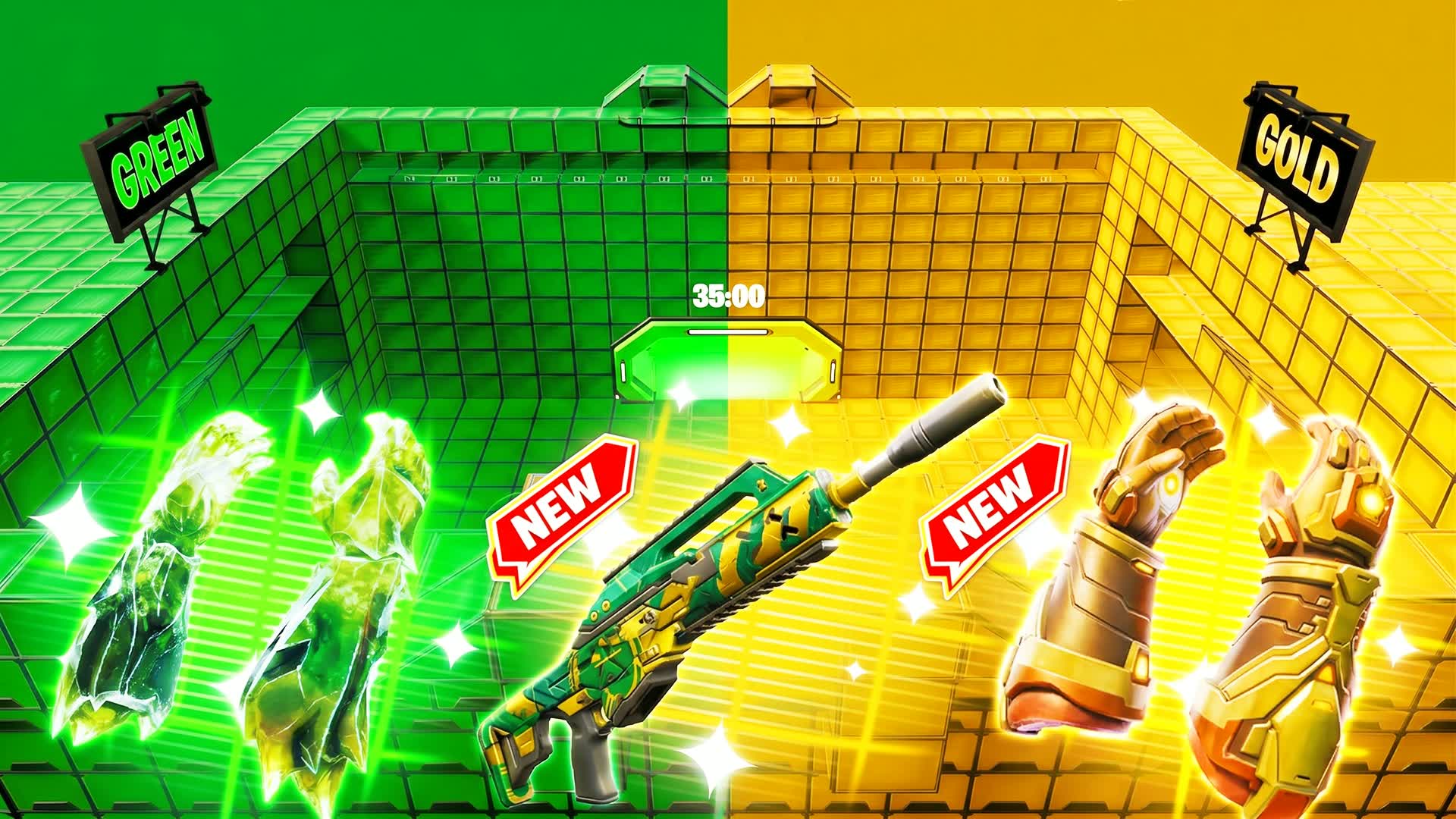 RVB CRAZY GOLD VS GREEN🔴🔵