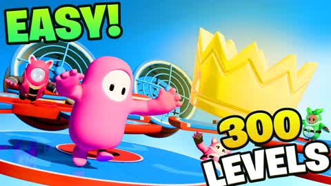 *UPDATED* 🔥 FALL GUYS 300 LEVEL OBBY 🌈