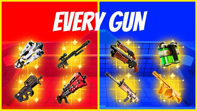 EVERY GUN RED VS BLUE NEW
