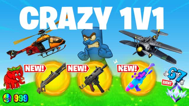 ⭐️ CRAZY FFA 1V1 🔫 ALL GUNS & RIDES