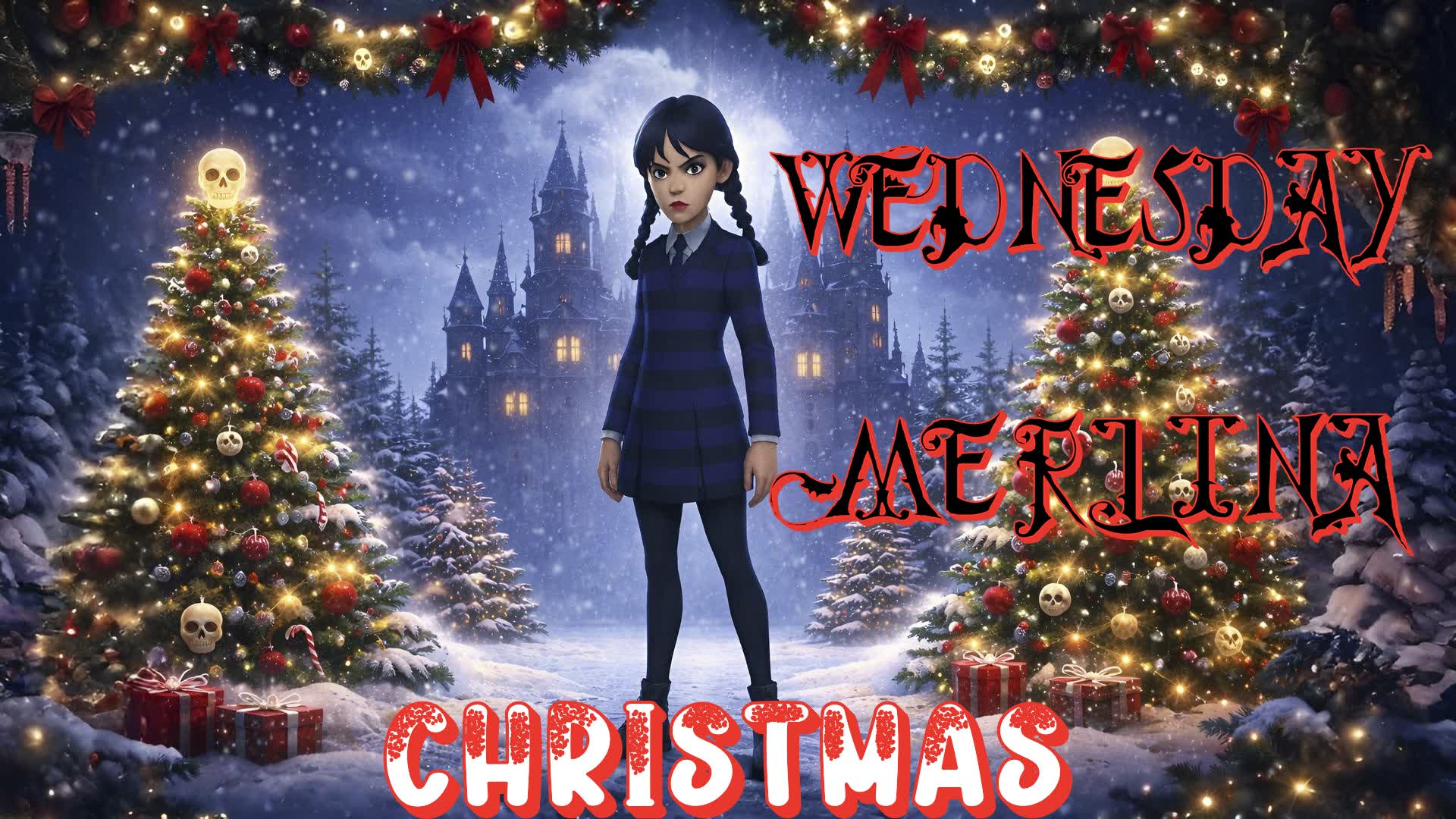 🧙 MERLINA WEDNESDAY CHRISTMAS 🎄NAVIDAD