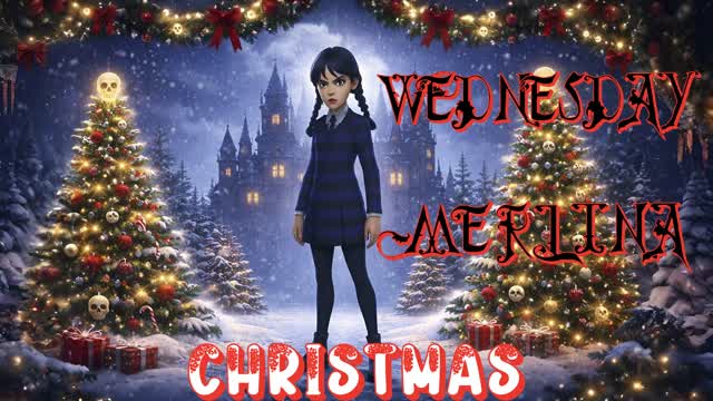 🧙 MERLINA WEDNESDAY CHRISTMAS 🎄NAVIDAD