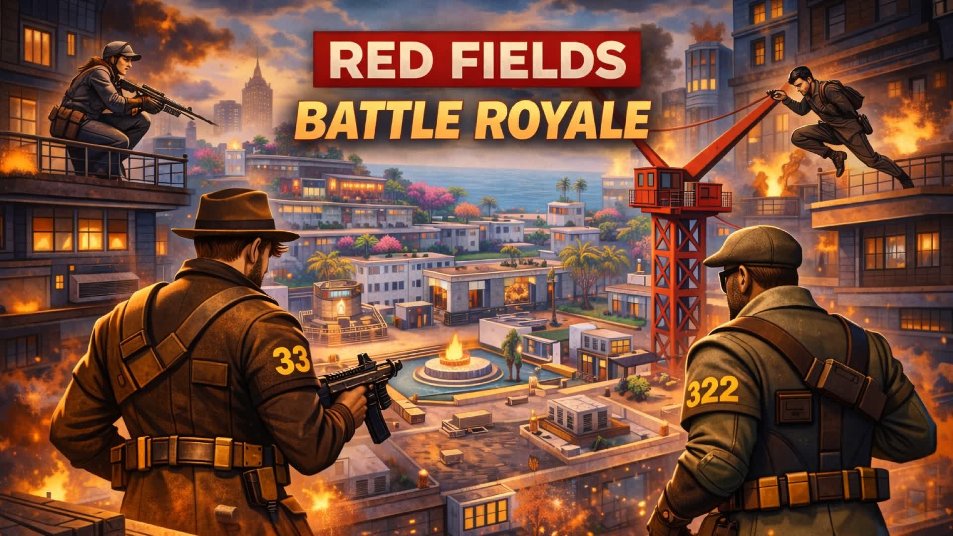 Red fields Battle Royale