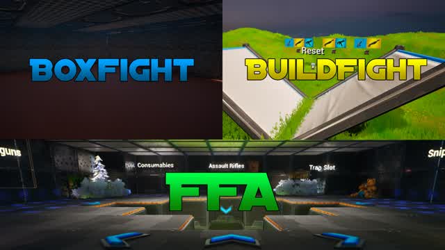 Multi 1v1 Arenas Boxfight,Buildfight,FFA