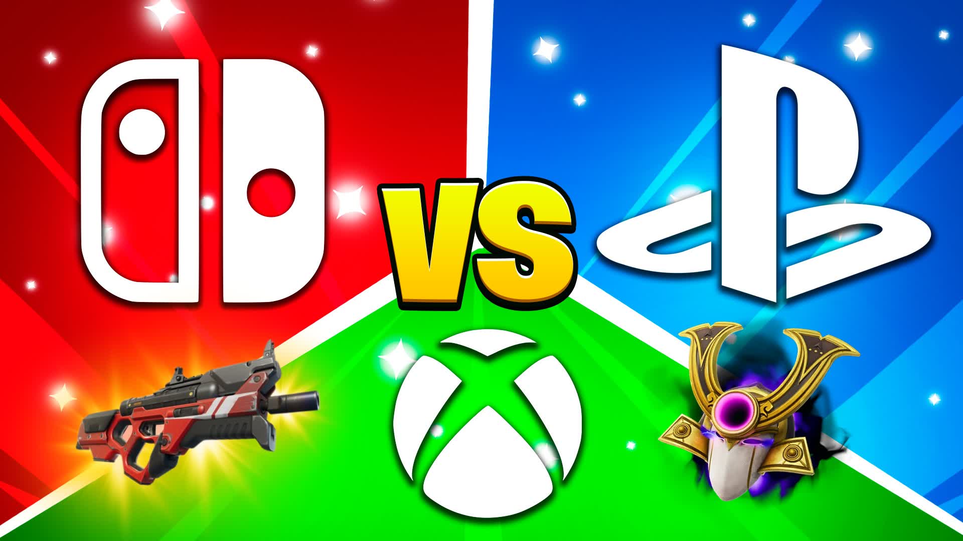 PLAYSTATION VS NINTENDO VS XBOX 🔴🔵🔴 4184-3347-4649 by bluegg