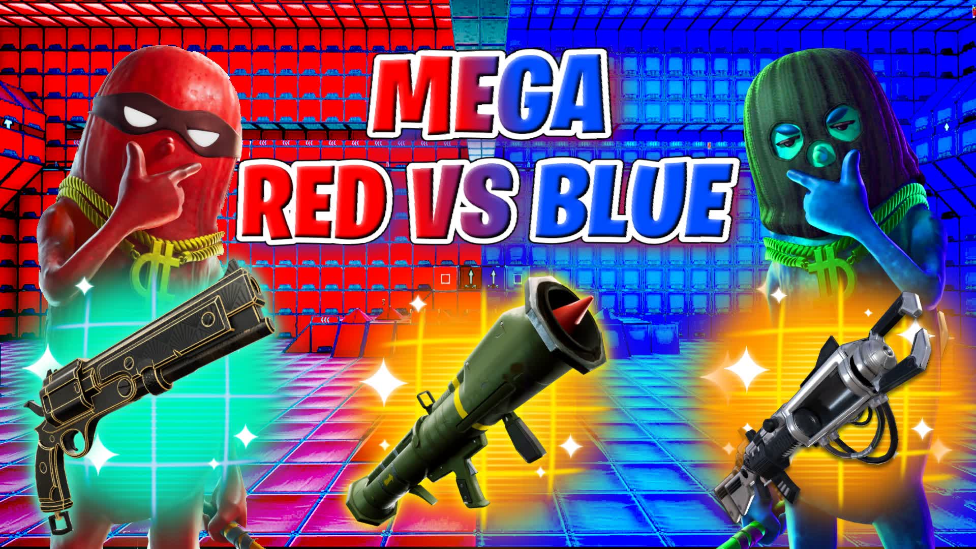 MEGA RED VS BLUE 🔴🔵