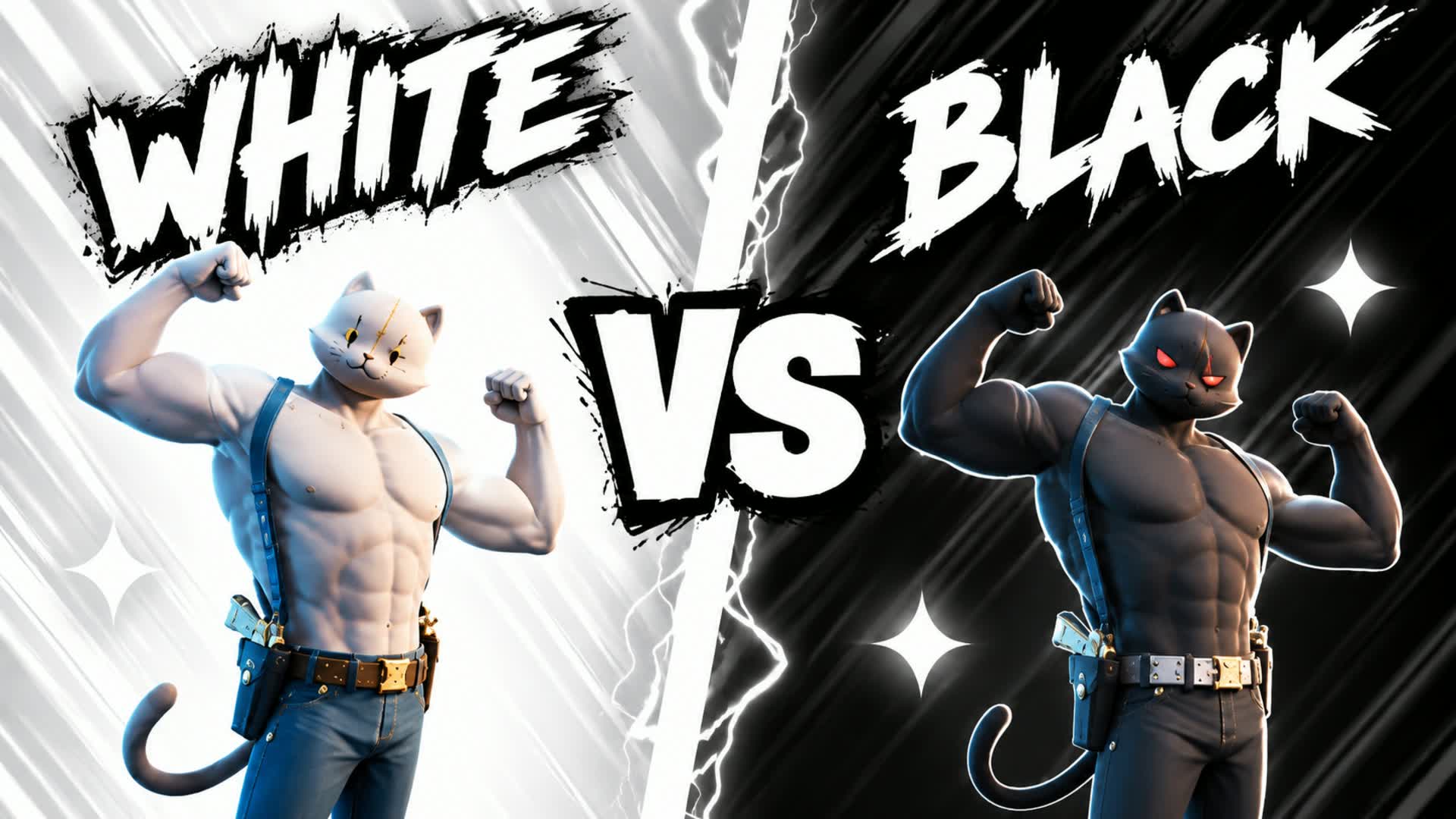 ⚡⚫ BLACK VS WHITE ⚪⚡(2573) - Fortnite island 0014-7410-2573 by EVOGANEEEEEEEE