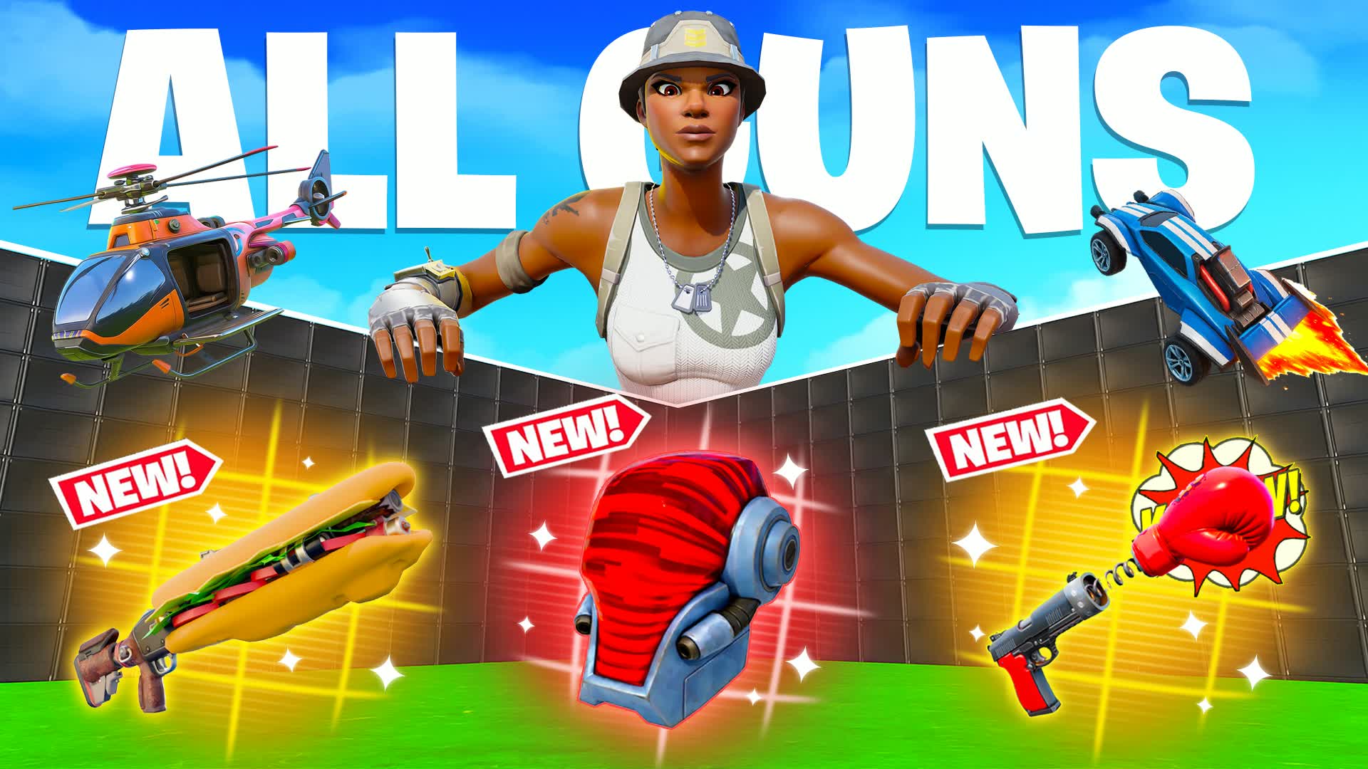 ULTIMATE 1V1 - 全武器 & 乗り物