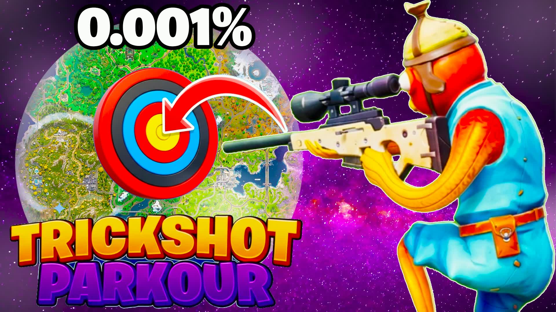 最終トリックショット パルクール🎯(125レベル!!)