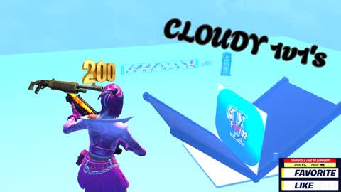 Cloudy 1v1 map(200 PUMP)😎