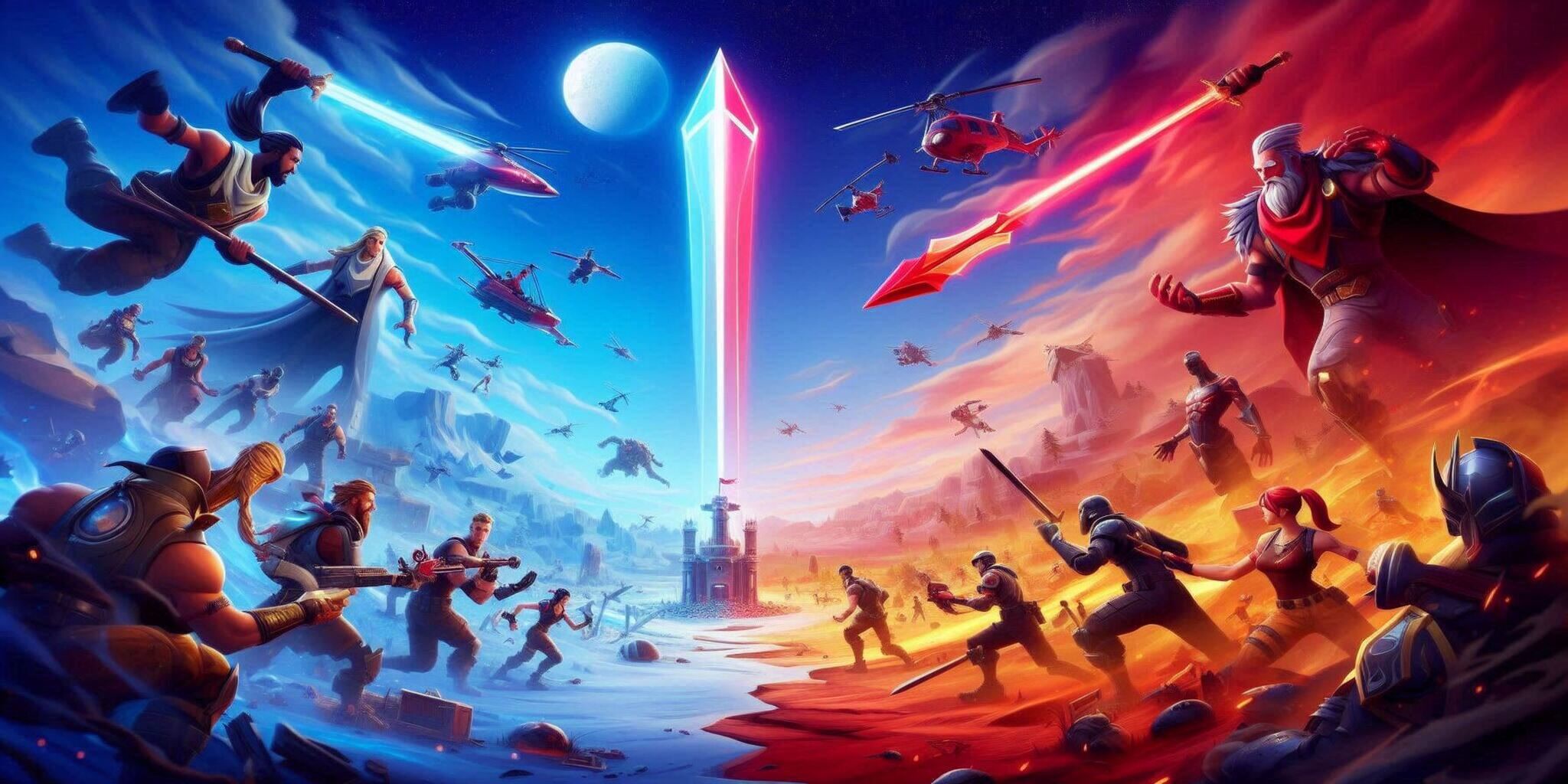 AWESOME RED VS BLUE TDM🔴🔵