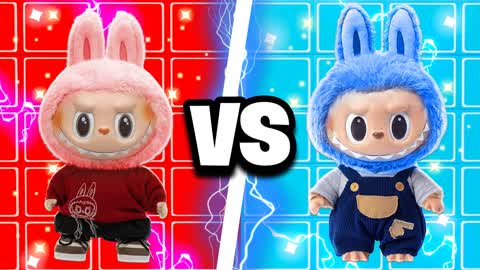 LABUBU BATTLE RED VS BLUE🔴🔵