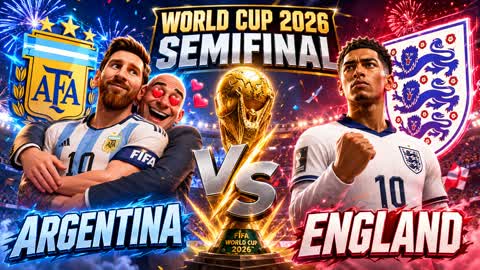 ARGENTINA vs ENGLAND WORLD CUP 26 MESSI