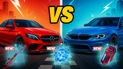 CRAZY RED VS BLUE - BMW VS MERCEDES 🔴🔵