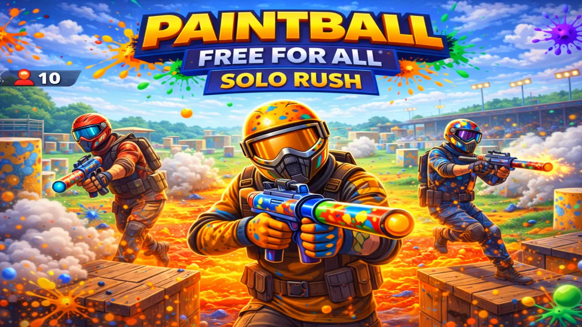 ペイントボール フリーフォーオール：ソロ ラッシュ