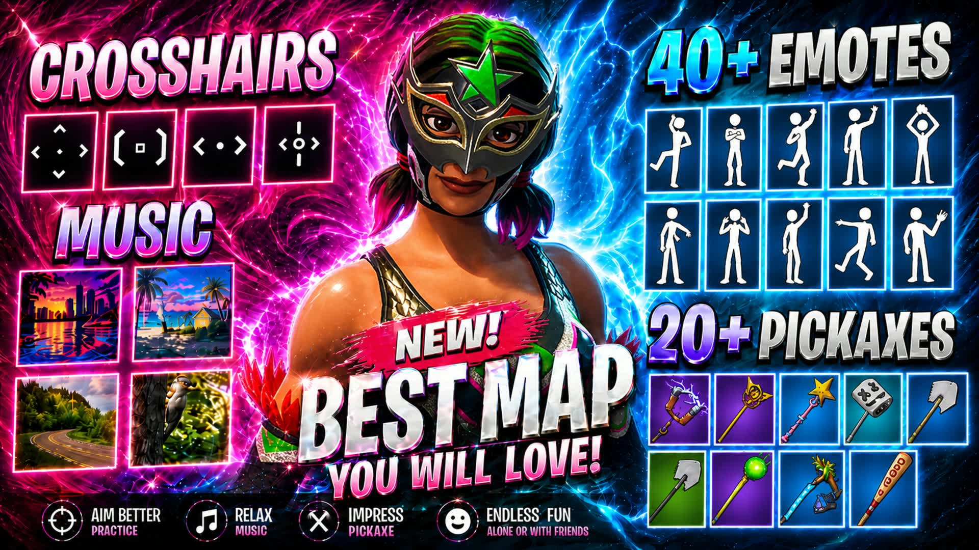 🎵 EMOTES 1V1