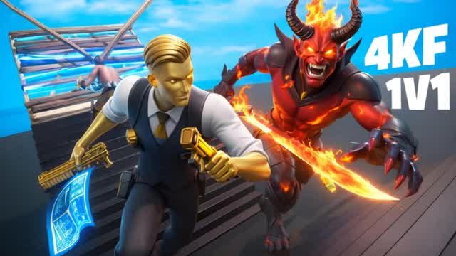 صارعني بالبناء - 1v1 4KF FIGHT ISL