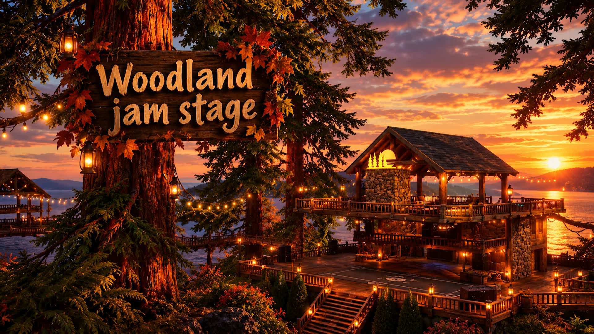 Woodland jam stage