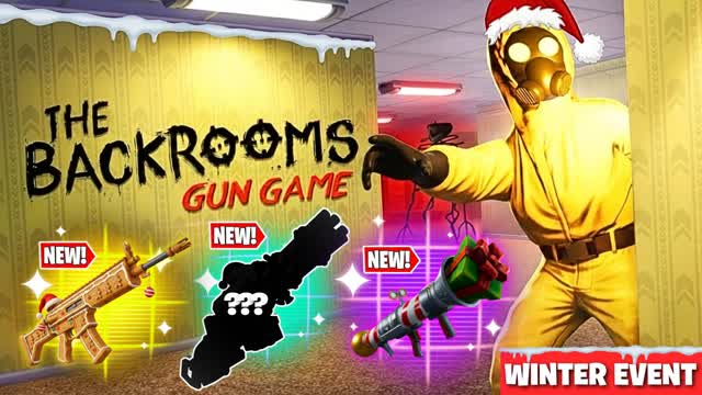 BACKROOMS GUN GAME🎯ONE SHOT🎯WITH BOTS