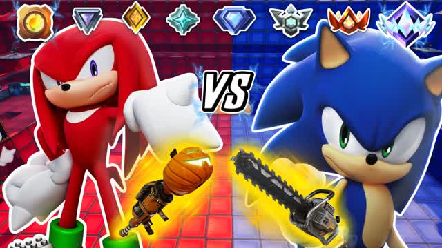 🔵SONIC VS KNUCKLES🔴 RED VS BLUE
