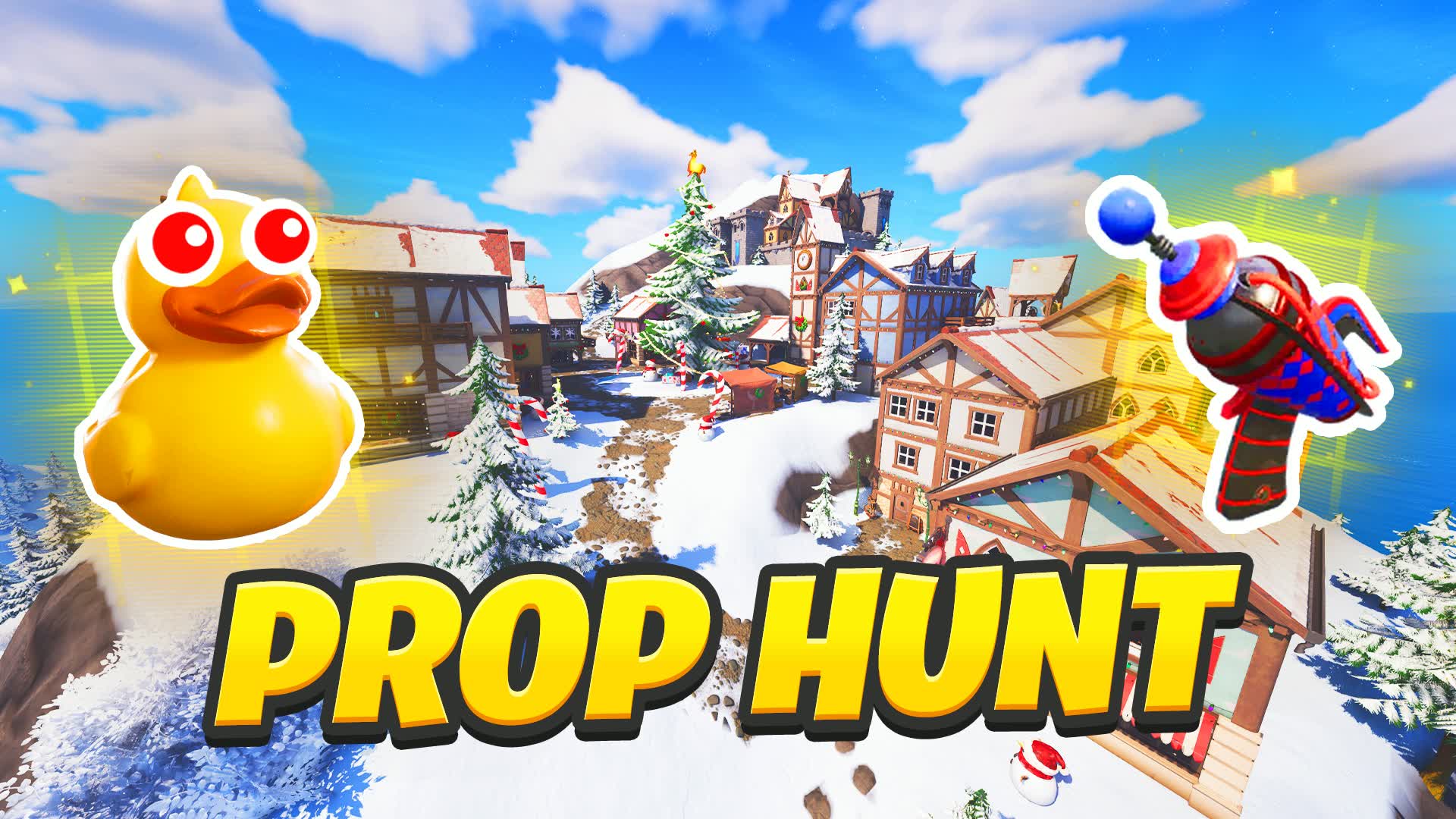 Winter Town Castle Prop Hunt⛄