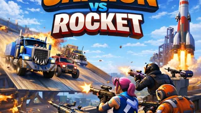 Truck vs rocket