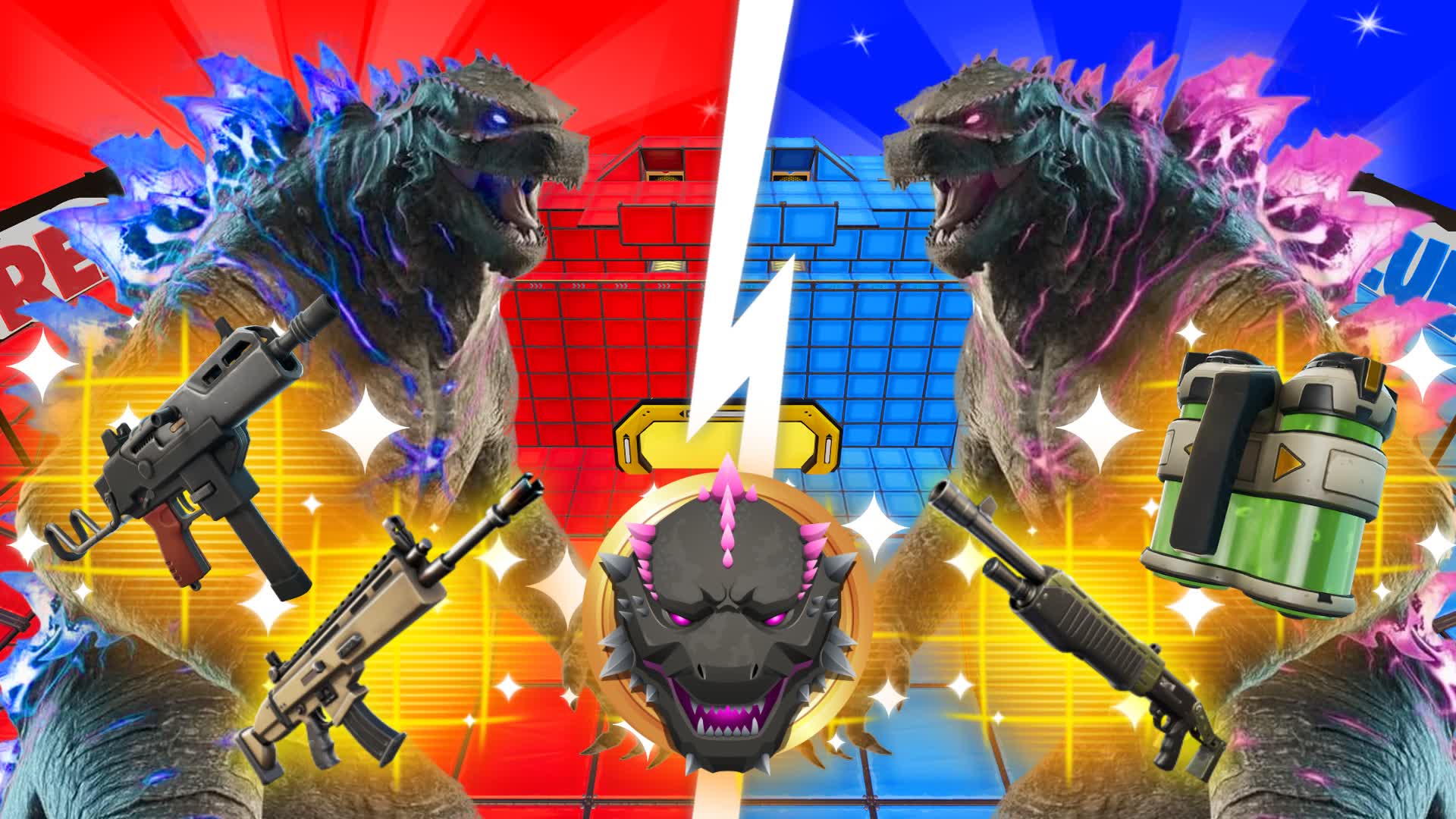 GODZILLA RED VS BLUE🔴🔵