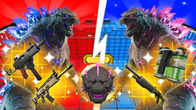 GODZILLA RED VS BLUE🔴🔵